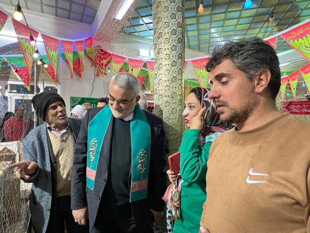 14031124 MokebMasjedAgha 02 بازدید بروجردی از موکبهای نیمه شعبان در بدو ورود به لارستان بازدید بروجردی از موکبهای نیمه شعبان در بدو ورود به لارستان