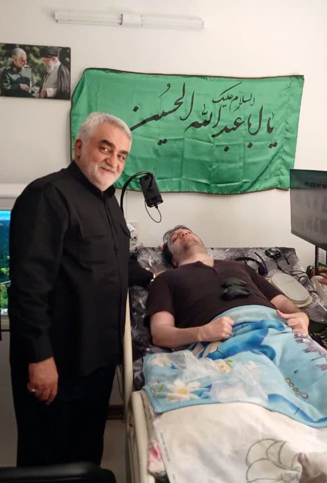 14040414 JanbazGoudarzi حضور بروجردی در مراسمهای تاسوعا و عاشورا 1404 شهر بروجرد دیدار با جانباز قطع نخاع، مصطفی گودرزی همزمان با تاسوعا حسینی